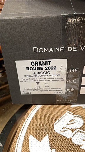 Corsica Ajaccio Domaine Vaccelli Granit 2022