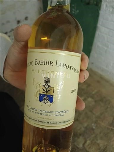 Bordeaux Sauternes Château Bastor-Lamontagne 2003