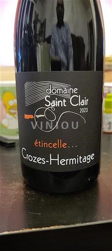 Rhône Valley Crozes-Hermitage Domaine Saint Clair Étincelle 2023