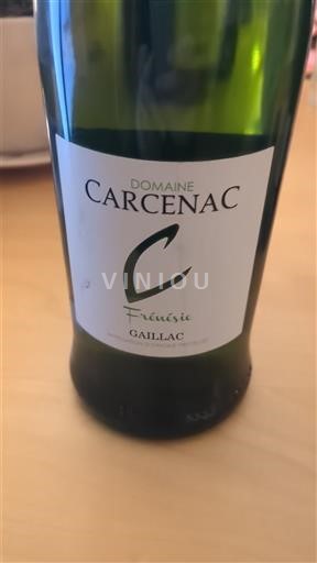 Jugozahod Gaillac Domaine Carcenac Frénésie 2018
