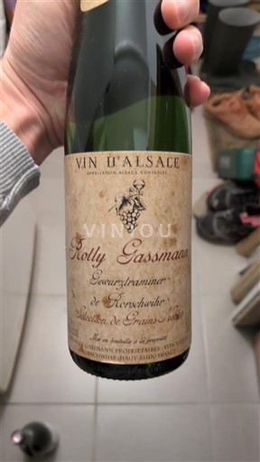 Elsass Sélection de Grains Nobles Rolly Gassmann Gewurztraminer de Rorschwihr Sélection de Grains Nobles 2017