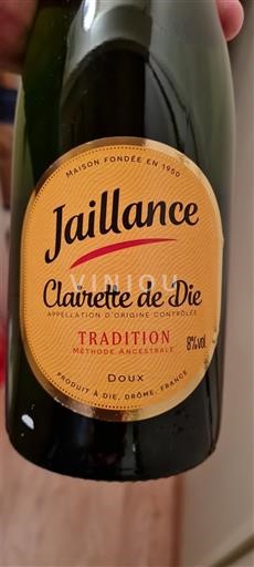 Údolí Rhôny Clairette-de-Die Jaillance Tradition 2023