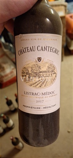 Bordeaux Listrac-Médoc Château Cantegric 2017
