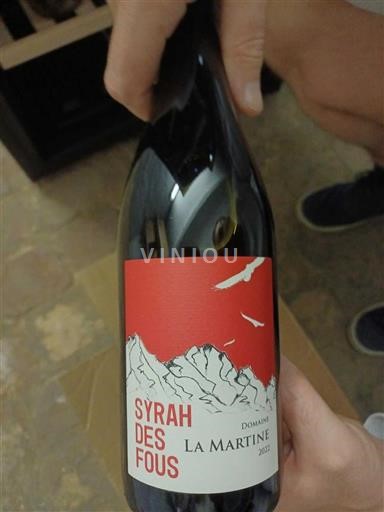 Languedoc a Roussillon Horní údolí Aude Domaine La Martine Syrah des Fous 2022