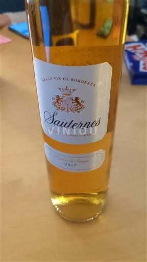 Bordeaux Sauternes Raymond 2017