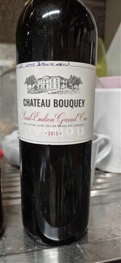 Bordeaux Saint-Émilion Grand Cru Grand Cru Château Bouquey 2015