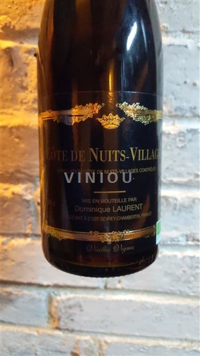 Bourgogne Côte de nuits villages Dominique Laurent Vieilles Vignes 2017