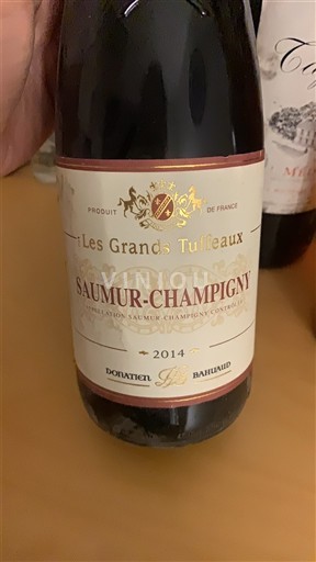 Loire Valley Saumur-Champigny Donatien Bahuaud Les Grands Tuffeaux 2014