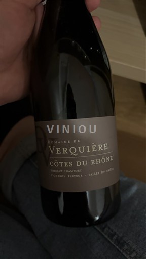 Rhône-dalen Côtes-du-Rhône Domaine Verquière Ikke årgangsbestemt