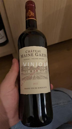 Bordeaux Barsac Château Maine Gazin 2022