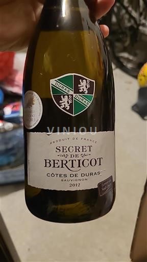 Sudoeste Côtes de Duras Berticot Secret de Berticot 2012
