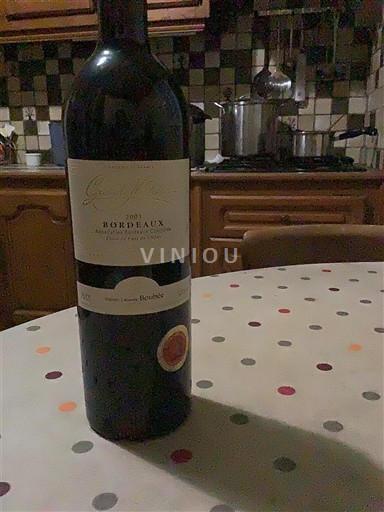 Bordeaux Maison Johanes Boubée Grand Moments 2003