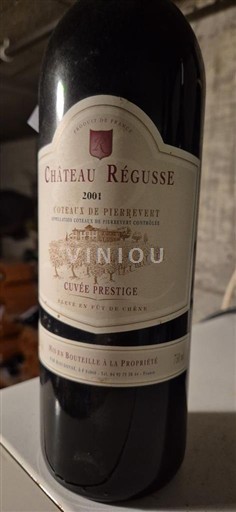Provansa Ni doloceno Château Régusse Prestige 2001