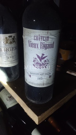 Bordeaux Puisseguin-saint-émilion Château Vieux Rigaud 2013