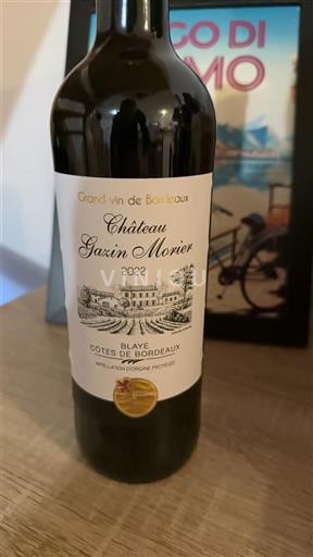 Burdeos Blaye-Côtes de Burdeos Château Gazin Morier 2022