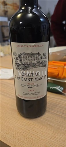 Bordeaux Côtes de Bordeaux Château Cap Saint-Martin 2019