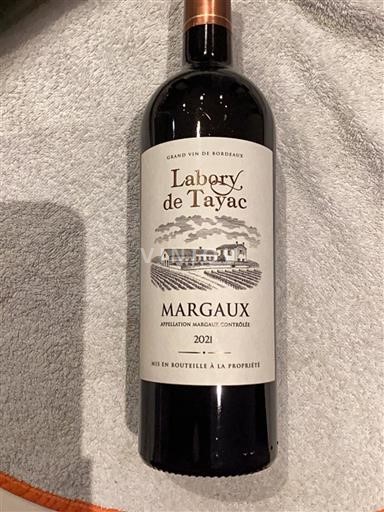 Bordeaux Margaux Labory de Tayac 2021