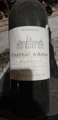 Bordeaux Margaux Château Arsac 2016