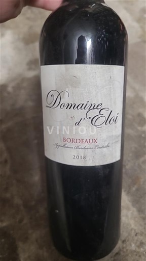 Bordeaux Domaine Eloi 2018