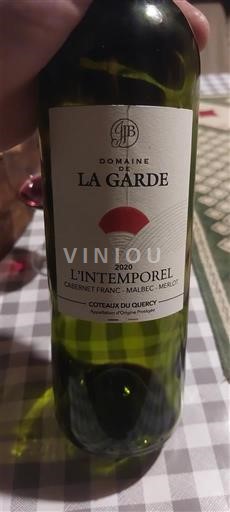 Südwestfrankreich Coteaux-du-Quercy Domaine La Garde L'Intemporel 2020