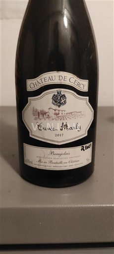 Beaujolais Château Cercy Marly 2017