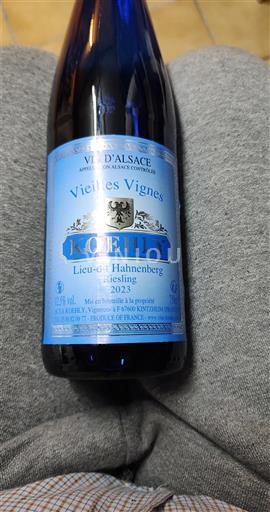 Alsace Koehly Vieilles Vignes Lieu-dit Hahnenberg 2023