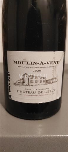 Beaujolais Moulin-à-vent Château Cercy 2020