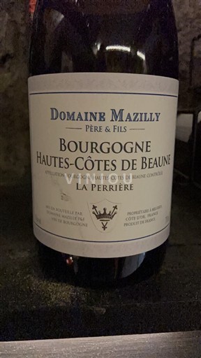 Borgoña Hautes Côtes de Beaune Domaine Mazilly Père & Fils La Perrière 2023