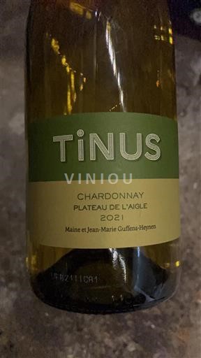 Languedoc a Roussillon Pays d'Oc Maine et Jean-Marie Guffens-Heynen Tinus Chardonnay Plateau de l'Aigle 2021