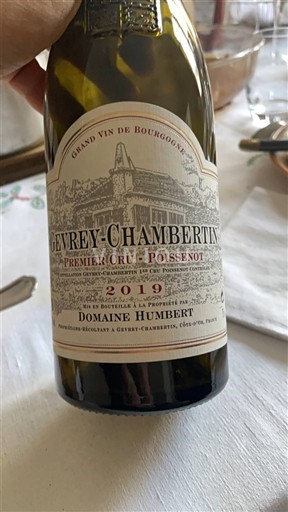 Burgundi Gevrey-Chambertin Premier Cru Domaine Humbert Poissenot 2019