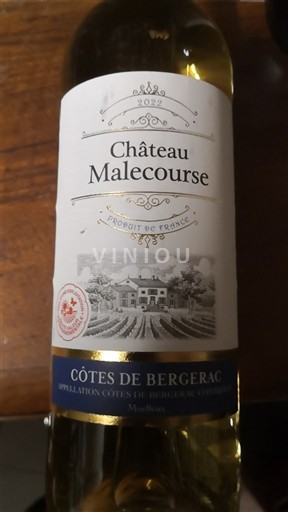 Sudoeste Côtes de Bergerac Château Malecourse 2022