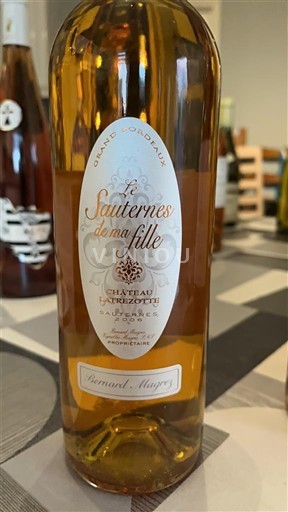 Bordeaux Sauternes Château Larrézotte Le Sauternes de ma fille Non Millésimé
