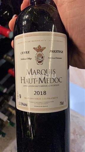 Bordeaux Haut-Médoc Marquis Haut-Médoc Prestige 2018