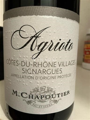 Vallée du Rhône Côtes-du-rhône-villages M. Chapoutier Agriato Non Millésimé