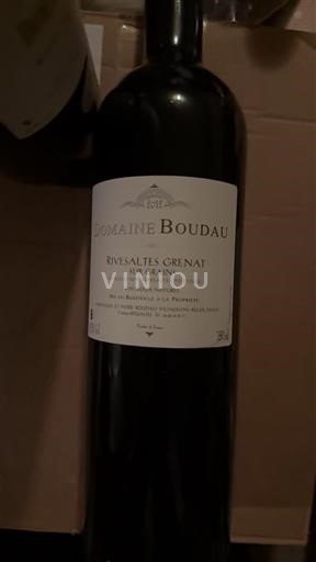 Roussillon Rivesaltes Domaine Boudau Sur grains 2012