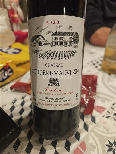 Bordeaux Château Coudert-Mauvezin 2020