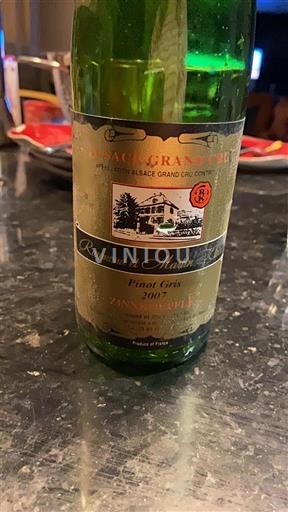 Alzacija Alsace Grand Cru Grand Cru Raymond et Martin 2007