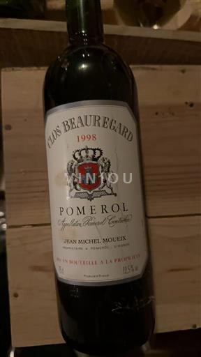 Bordeaux Pomerol Clos Beauregard 1998