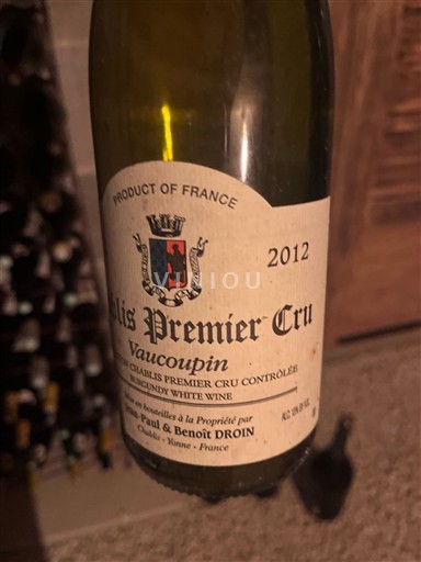 Bourgogne Chablis Premier Cru Jean-Paul & Benoît Droin Vaucoupin 2012