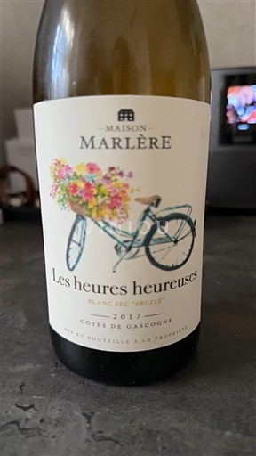 Tây Nam Côtes de Gascogne Maison Marlère Les heures heureuses 2017