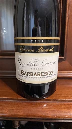 Piamonte Barbaresco Cascina Baricchi Rose delle Casasse Riserva 2012