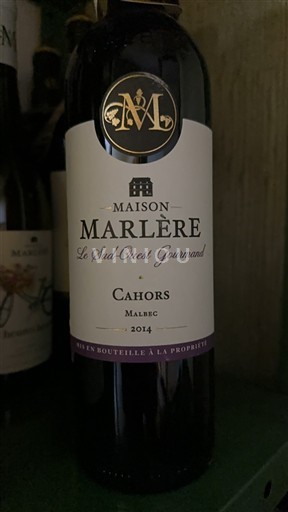 Sydväst Cahors Maison Marlère 2014