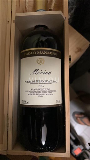 Piémont Nebbiolo d'Alba Paolo Manzone Mirinè 2016