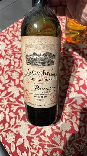 Bordeaux Pauillac Château Grand-Puy Lacoste Saint-Guirons 1958
