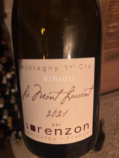 Burgundija Montagny Premier Cru Domaine Lorenzon Le Mont Laurent 2021