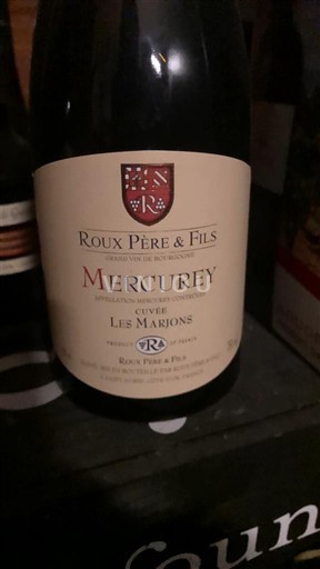 Burgundy Mercurey Roux Père & Fils Les Marnons 2022