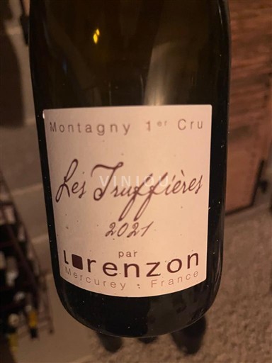Burgundija Montagny Premier Cru Domaine Lorenzon Les Truffières 2021