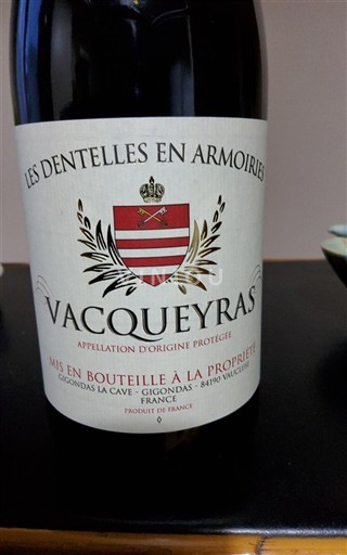 Valle del Ródano Vacqueyras Gigondas La Cave Les Dentelles En Armoiries 2022