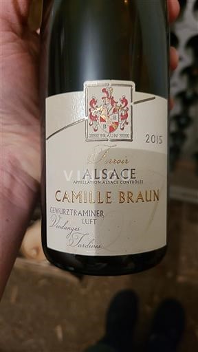Alsace Gewurztraminer Vendanges Tardives Domaine Camille Braun Gewurztraminer Luft 2015