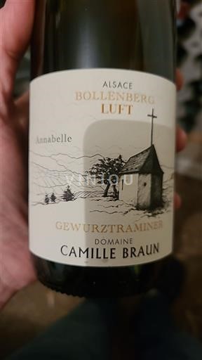 Alsace Gewurztraminer Domaine Camille Braun Annabelle Bollenberg Luft 2023